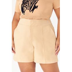 Short MySize Alfaiataria com Recortes Feminino - F... - MYSIZE