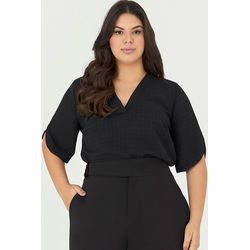 Blusa com Detalhe Gola - Garden | MySize - MYSIZE