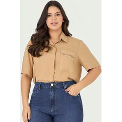 Blusa com Detalhe Bolso - Garden | MySize - MYSIZE