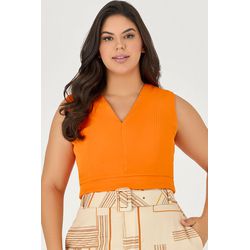 Cropped com Recortes - Garden | MySize - MYSIZE