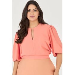 Cropped com Detalhe Vazado - Garden | MySize - MYSIZE