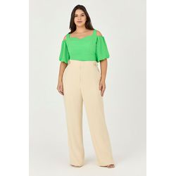 Calça Alfaiataria com Detalhe Botões - Garden | My... - MYSIZE