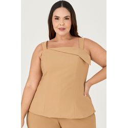 Blusa com Decote Assimétrico - MySize Ícones - MYSIZE