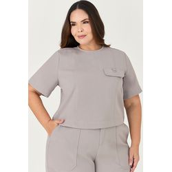 Blusa Semi Blusa com Detalhe Metal - MySize Ícones... - MYSIZE