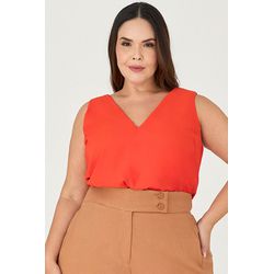 Blusa Regata com Gola V - MySize Ícones - MYSIZE