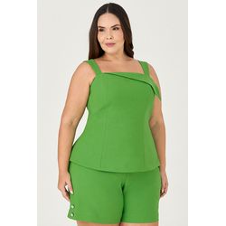 Short Alfaiataria com Detalhe Botão - MySize Ícone... - MYSIZE