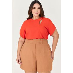 Short Alfaiataria com Detalhe Botão - MySize Ícone... - MYSIZE