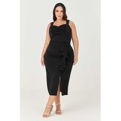 Conjunto Saia Midi com Babado MySize e Detalhe Fiv... - MYSIZE
