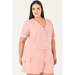 Short Alfaiataria com Detalhe Bolso Lateral - MySi... - MYSIZE