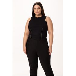 Blusa MySize Semi Cropped com Detalhe Zíper Femini... - MYSIZE