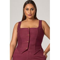 Blusa Cropped com Botão Pino - MySize Mirror - MYSIZE
