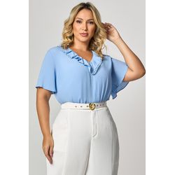 Blusa com Babados MySize - Náutica Summer 2025 - MYSIZE