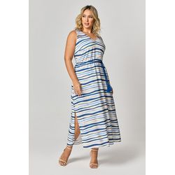 Vestido Estampado MySize - Náutica Summer 2025 - MYSIZE