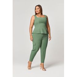 Blusa Alongada com Detalhe Botão MySize - Reflect ... - MYSIZE