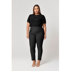 Blusa Plissada Detalhe Laço MySize - Reflect Inver... - MYSIZE