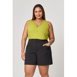 Regata Renda Decote V MySize - Reflect Inverno 25 - MYSIZE