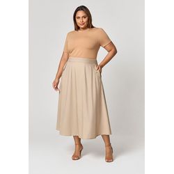 Vestido Midi com Bolsos MySize - Reflect Inverno 2 - MYSIZE