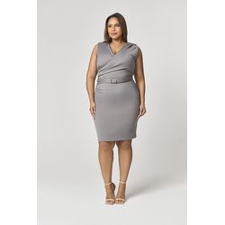 Vestido Curto com Cinto MySize - Reflect Inverno 2 - MYSIZE