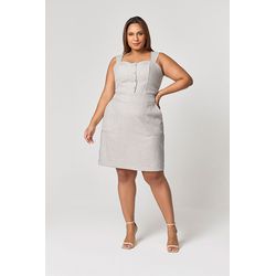  Vestido Curto Botões MySize - Reflect Inverno 25 - MYSIZE