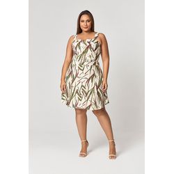 Vestido Curto Estampado Recorte MySize - Reflect I... - MYSIZE