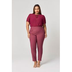 Calça Alfaiataria Cós Prega MySize - Reflect Inver... - MYSIZE