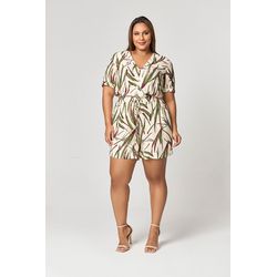 Macaquinho Estampado Ilhós MySize - Reflect Invern... - MYSIZE