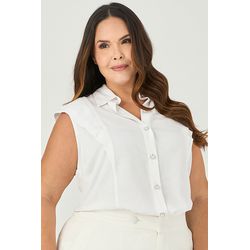 Blusa com Detalhe de Pregas na Manga - MySize - Se... - MYSIZE