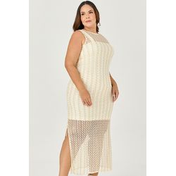 Vestido Midi Telado - MySize - Sentir - MYSIZE