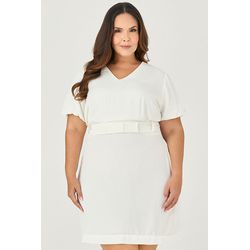 Vestido Curto Cinto com Laço - MySize - Sentir - MYSIZE