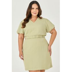 Vestido Curto Cinto com Laço - MySize - Sentir - MYSIZE