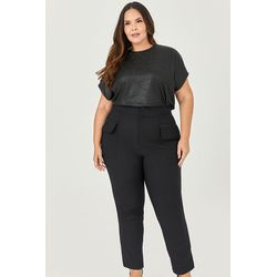 Calça Carrot Detalhe Zíper - MySize - Sentir - MYSIZE