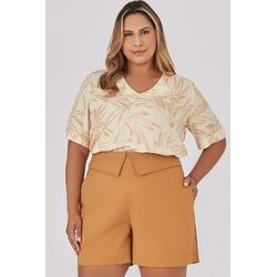 Short com Pala Assimétrica - MySize - Trópicos - MYSIZE