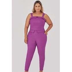 Calça com Pala Assimétrica - MySize - Trópicos - MYSIZE