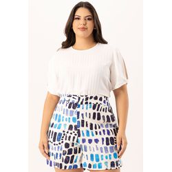 Short Estampado com Detalhe Martigale - Urban Flow... - MYSIZE