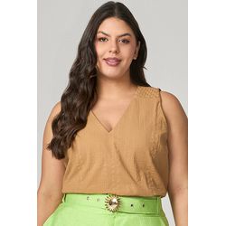 Regata com Detalhe Ombro Trançado MySize - Verano - MYSIZE