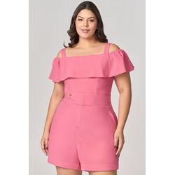 MySize Short Alfaiataria com Detalhe Botão Sol - V... - MYSIZE