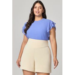 Short com Detalhe Pala V MySize - Verano - MYSIZE