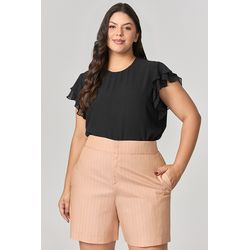 Short Alfaiataria com Detalhe Listras MySize - Ver... - MYSIZE