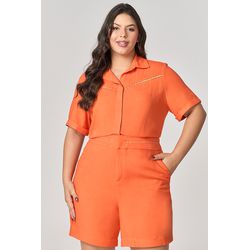 Short com Detalhe Guipir no Cós MySize - Verano - MYSIZE