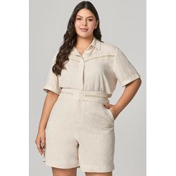 Short com Detalhe Guipir no Cós MySize - Verano - MYSIZE