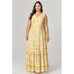 Vestido Longo Estampado MySize - Verano - MYSIZE