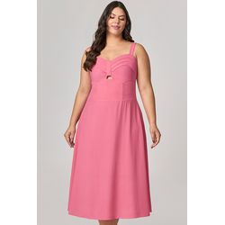 Vestido Curto com Pregas no Busto MySize - Verano - MYSIZE