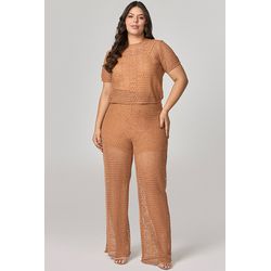 Calça Pantalona Crochet MySize - Verano - MYSIZE