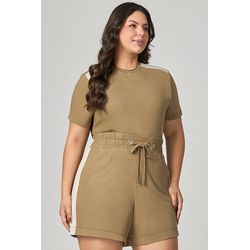 Conjunto Short e Blusa Bicolor de Malha MySize - V... - MYSIZE