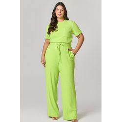 Conjunto Calça e Blusa Canelado MySize - Verano - MYSIZE