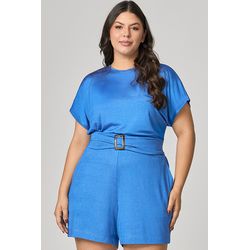 MySize Conjunto Short e Blusa Jersey com Fivela - ... - MYSIZE