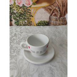 Xícara de Café com Pires Frases Coração 182-1000 -... - Nath Crivelaro