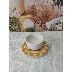 Xícara de Chá com Pires Follow the Bunny - XicChaF... - Nath Crivelaro