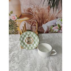 Xícara de Café com Pires Coelho Bunny - XicCafCoeB... - Nath Crivelaro