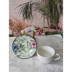 Xícara de Chá com Pires Campestre - XicChaCampestr... - Nath Crivelaro